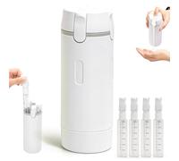 Zouwel Set di flaconi da viaggio 4 in 1, ricaricabili, a prova di perdite, per articoli da toeletta, contenitori da viaggio portatili per shampoo, lozioni, balsami e creme
