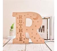 Zouwii Lampada da Parete Personalizzata con Lettere per Cameretta - Moon Stars da Comodino