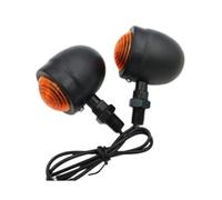 ZOUWZIOU Indicatori direzione Indicatore di direzione per moto, ambra, faro lampeggiante per moto, 12 V, lampada universale a proiettile, per 2 pezzi