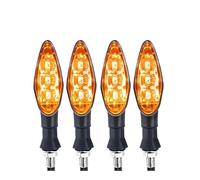 ZOUWZIOU Indicatori direzione Indicatore di direzione universale a LED per moto, lampeggiante, accessorio per moto, 4 pezzi/set 12V