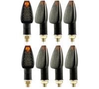 ZOUWZIOU Indicatori direzione Indicatori di direzione per moto, 14 LED, indicatori di direzione ambrati, per moto, 12 V/24 V, M10, 2 pezzi/set