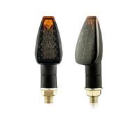 ZOUWZIOU Indicatori direzione Indicatori di direzione per moto, 14 LED, indicatori di direzione ambrati, per moto, 12 V/24 V, M10, 2 pezzi/set