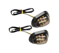 ZOUWZIOU Indicatori direzione Moto segnali di svolta una coppia 9 LED moto indicatori lampeggiatore giallo illuminazione lampeggiatore Piranha segnale luce 12V