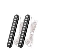 ZOUWZIOU Indicatori direzione Striscia Luminosa A LED Per Motocicletta, 2 Pezzi, 12, Ambra, Con Luce Di Direzione A Flusso D'acqua, Luci Marcia, Stop Posteriore