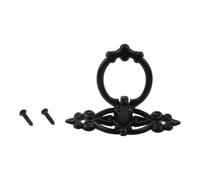 Zovloer 20 pomelli neri antichi per armadietti, in lega di zinco, 65 x 46 mm, per armadietti da cucina