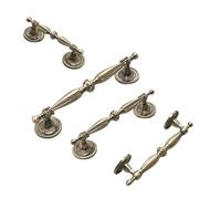 Zovloer 6 maniglie vintage in bronzo anticato per armadi, porte, armadi, foro singolo, pomelli per cassetti (antichi, 128 mm)