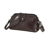 ZOVYRON Piccola borsa a tracolla da donna - Borsa vintage da dottore in pelle vegana, borsa a tracolla per telefono per uso quotidiano, Caff