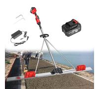 Zowdrix Kit Vibrante del Banco di Calcestruzzo Elettrico A Batteria, Kit Vibrante del Banco di Calcestruzzo di Potenza, Vibrazione A Doppia Frequenza, per I Cantieri Edili 1*Battery-2M