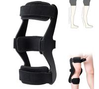 Zowdrix Ortesi di Iperestensione del Ginocchio, Tutore Immobilizzatore del Ginocchio, per L'Iperestensione del Ginocchio, Tutore di Fissaggio per L'Abduzione del Ginocchio Emiplegico XL