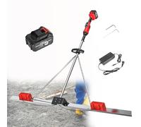Zowdrix Strumento Vibrante di Rifinitura del Calcestruzzo, Strumento Vibrante per Calcestruzzo, con Motore Senza Spazzole, per Cantieri Edili 1*Battery-1.5M