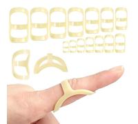 ZOWEXIQ 14 Pezzi Tutore Dito a Scatto, Stecche Ovali per Dita - Supporto per Dita a Grilletto, Tutore Stabilizzatore per Dta, 14 Misure, Supporto Portatile per Rigidità delle Dia (1-14)