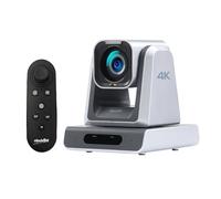 zowietek PTZ 4K per conferenze, ZowiePTZ con telecomando Ergo-Ease e app ZowieX, zoom 12X+12X grandangolo, HDMI/USB, streaming RTSP/RTMP(S)/SRT, per meeting, eventi e didattica
