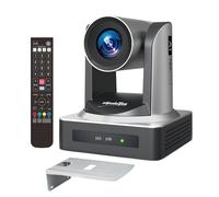 zowietek Telecamera NDI PTZ (certificato NDI 6 nativo), rilevamento automatico AI 1080P60 PoE, zoom ottico 20X, LAN HDMI USB 3.0 3G-SDI, streaming live per riunioni in chiesa, educazione, sport