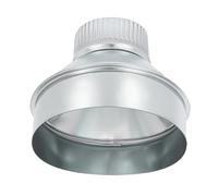 ZOWZEA Riduttore per condotto dell'aria da 15,2 cm a 7,6 cm, adattatore per condotto dell'aria o riduttore rotondo per tubi in metallo per sistemi di ventilazione del bagno e della cucina