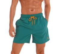 ZOXOZ Pantaloncini da Spiaggia Uomo Corto Surf Short Piscina Impermeabile Asciugatura Rapida Erba Verde 2XL