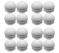 Zoyay Bianca Metà Sferico Estremità Tappi di Plastica Rotonda/Tappo Terminale di PE Rotondi Inserti da Tubo Per Gambe di Tavoli,Sedie,Mobili & Vari tubi metallici ferro ecc-25mm_16pcs