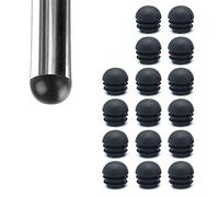 Zoyay Nero Metà Sferico Estremità Tappi di Plastica Rotonda/Tappo Terminale di PE Rotondi Inserti da Tubo Per Gambe di Tavoli,Sedie,Mobili & Vari tubi metallici ferro ecc-40mm_16pcs