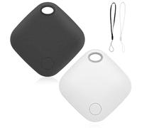 ZOYDP 2 Pezzi Localizzatore GPS Chiavi, Air Tracker Compatibile con Apple Dov'è (solo iOS, NON per Android), Bluetooth GPS Tracker, Batteria Sostituibile Portachiavi GPS per Bagagli/Valigie/Portafogli
