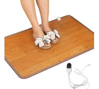 ZOYDP Tappetino Riscaldante Piedi, Tappeto Riscaldante Piedi, Tappetino Riscaldato per Piedi, Scaldapiedi Elettrico Piedi, Scalda Piedi per Ufficio A Casa 30x50cm (Marrone)