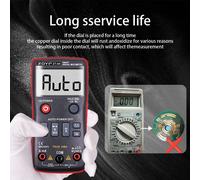 ZOYI ZT-A6 Multimetro digitale a pulsante Tester professionale di resistenza corrente di tensione CA CC con misurazione della temperatura e divertimento NCV