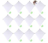 ZOYLINK Set di 12 draghi bianchi per il fai da te, gioco all'aperto, fai da te creativo, pittura, drago volante con vortice e corda, per attività all'aperto in spiaggia e parco