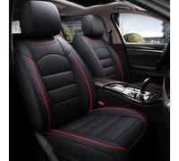 ZoylLa Fatto su Misura Coprisedili Auto per Volkswagen Jetta Sedan Wagon/Maggiolino/New Beetle/New Beetle Cabrio/Parati Pelle Impermeabile Traspirante Protezioni Set Completo,Black Style