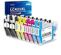 Zoyood LC421XL LC421 Cartucce Compatibili per Brother LC421XLVAL Cartucce LC421VAL LC421XLBK LC421XLC LC421XLM LC421XLY per Brother MFC-J1010DW DCP-J1050DW DCP-J1140DW DCP-J1800DW Stampanti (8-Pezzi)