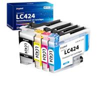 Zoyood LC424 LC-424 Cartucce Compatibili per Brother LC-424VAL Value Pack per Brother DCP-J1200W DCP-J1200WE Stampanti (4-Pezzi)