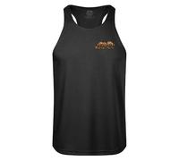 ZOYTPRZ Canottiere Sportive da Uomo con Schiena a Y per Bruce Lee, Canottiera Sportiva Estiva Traspirante in Rete, Canottiera Sportiva da Palestra, Bodybuilding, Fitness, Senza Maniche,B-M