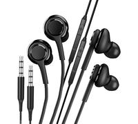 zoyuzan Auricolari con Filo (2 Pack) Cuffie in Ear 3,5mm Jack Cavo Cuffiette Microfono Headphones Gaming Auricolare Musica Earbuds Sport Compatibile con