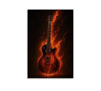 ZOZO HOUSE Burning Musical Guitar - Camera da letto, 30 x 45 cm