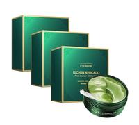 Zozu Avocado Eye Mask, Zozu Rich in Avocado Eye Mask, Zozu Golden Eye Mask, Collagen Eye Mask Patches, Under Eye Patches for Dark Circles and Puffiness (3boxes)