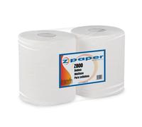 ZPAPER - 2 Rotoloni Asciugatutto Multiuso - Carta Pura Cellulosa, 2 Veli. Bobina carta per uffici, studi professionali. Uso anche domestico e alimentare.