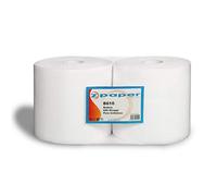 ZPAPER - Bobina Rotolone Carta Industriale Asciugatutto Multiuso - Pura cellulosa 600 Strappi Confezione da 2 Rotoli