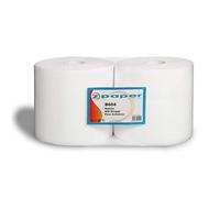 ZPAPER - Bobina Rotolone Carta Industriale Asciugatutto Multiuso - Pura Cellulosa 800 Strappi Confezione da 2 Rotoli