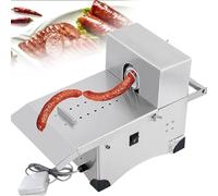 ZPBLWT Macchina Legatrice Salsicce Elettrica, Macchina per Annodare Salsicce in Acciaio Inossidabile, Piede di Controllo, Diametro 45mm, Lunghezza Regolabile per Impianti Alimentari