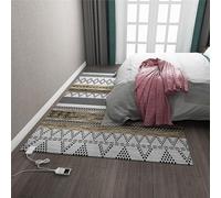 ZPBLWT Tappeto Riscaldato Elettricamente, Riscaldatore a Infrarossi per Pavimento, Cuscino per Piedi Caldo a Temperatura Regolabile, Tappetino Riscaldante Mobile per Ufficio e Casa