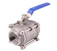 ZPC1CS81 Valvola a sfera DN65 a tre pezzi in acciaio inox BSP filettato da 2,5 pollici per uso con liquidi e gas