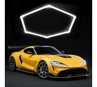 zpehyrin Luci da Parete del Garage A LED Hexagon, Lampade Collegabili da 6500k Impermeabili Ad Alta Luminosità, Illuminazione A Soffitto di Installazione Facile per Officine, Palestra