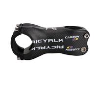 Zpengtai Attacco Manubrio MTB Stelo al Riser Carbonio Completo MTB. Bici da Strada 31.8mm Angolo 6/17(Glossy6degrees100mm)