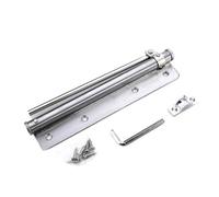 Zpengtai Chiudiporta Chiudiporta Regolabile in Acciaio Inox Automatico Porta Molla Tono Argento Forza for Porta dell'ufficio Domestico cancello antincendio 40 kg