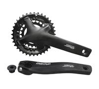 Zpengtai Guarnitura MTB MTB. Catena for Cravatta for Biciclette 9/10/11 velocità 170mm 175mm Mountain Bike Giacca Integrata Bicicletta in Catena 22T 36T Alluminio(175mm)