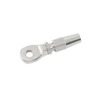 Zpengtai Morsetti per Fune 1 PZ Grado 316 in Acciaio Inox Terminale Occhio Cavo di Filo Corda Fai da Te Montaggio Rigging Hardware Balaustra Kit Morsetto(for 5mm Wire)