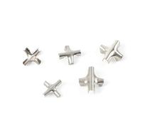 Zpengtai Morsetti per Fune 100 pz Clip a Croce Ss304 Rete antifurto Invisibile Rete con Fibbia a Croce Recinzione Protettiva for finestre in Rete for Cavo da 2/3/4 mm Morsetto(Pliers 1pcs)