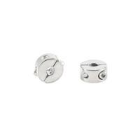 Zpengtai Morsetti per Fune 2 PZ 316 Filo di Acciaio Inox Corda Grip Stop Singolo Perno Cavo di Sospensione Morsetto Rotondo Clip del Cavo con Esagonale Grani Vite Bulloni Morsetto(3mm)