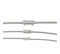 Zpengtai Morsetti per Fune 3 PCS 304 in Acciaio Inox A Vite Morsetto Fit Insieme Filo di Corda Clip con Esagonale Grano Vite Bulloni Fibbia for 2 3 4 5 6 8 10mm Morsetto(for 5mm Wire)