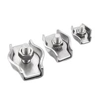 Zpengtai Morsetti per Fune 304# Fune Metallica in Acciaio Inox a Clip Singola Blocco mandrino, Pinza fermacavo Pinza a Set Completo Dimensioni da M2 a M10 Morsetto(Size M5 5pcs)
