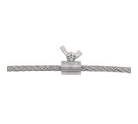 Zpengtai Morsetti per Fune 4 pz 304 in Acciaio Inox Vite Morsetto Fune di Fissaggio Fibbia A Farfalla for 2 3 4 5 6 8 10 12 14mm Filo di Acciaio Morsetto(for 12mm Wire)
