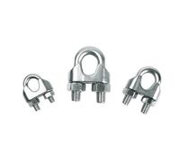 Zpengtai Morsetti per Fune Morsetto di Tipo U Morsetto for Fune Metallica Bulloni for Cavi Rigging Hardware Morsetti Morsetto(2pcs M3)