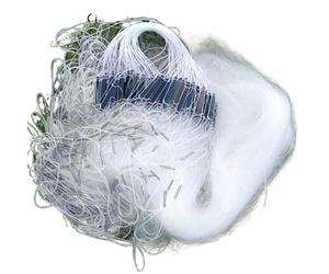 Zpengtai Rete da Pesca 50 m di Pesca Seta Bianca reti da peschere for Le monofilamenti Accessori for la Trappola della Float in plastica a 3 Strati(1.2mx50m (Cell 3cm))